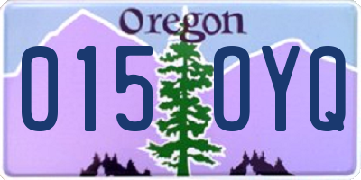 OR license plate 015OYQ