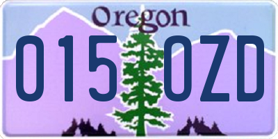 OR license plate 015OZD