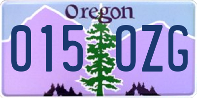 OR license plate 015OZG