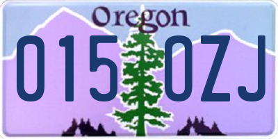 OR license plate 015OZJ
