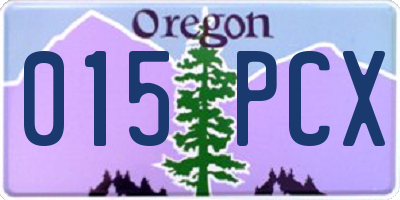 OR license plate 015PCX