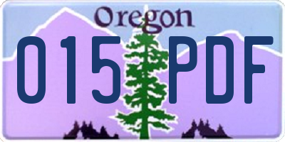 OR license plate 015PDF