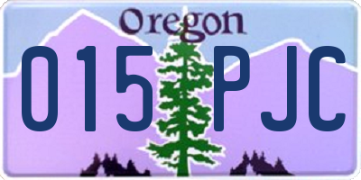 OR license plate 015PJC