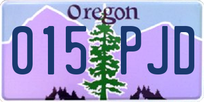 OR license plate 015PJD