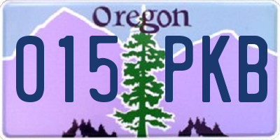 OR license plate 015PKB