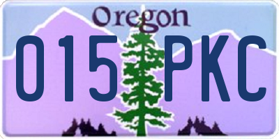 OR license plate 015PKC
