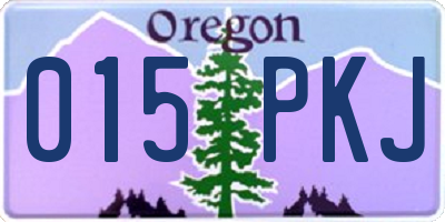 OR license plate 015PKJ