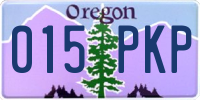 OR license plate 015PKP
