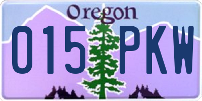 OR license plate 015PKW