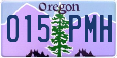 OR license plate 015PMH