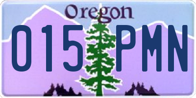 OR license plate 015PMN