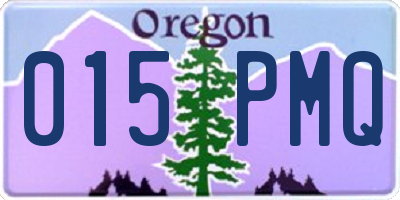 OR license plate 015PMQ