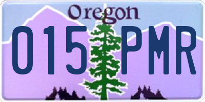 OR license plate 015PMR