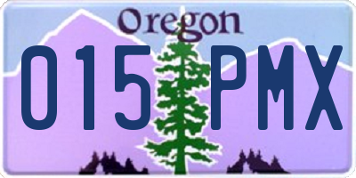 OR license plate 015PMX