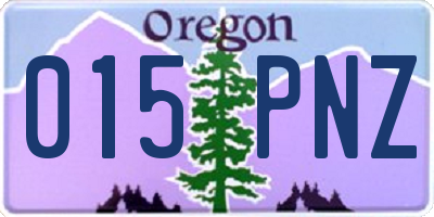 OR license plate 015PNZ