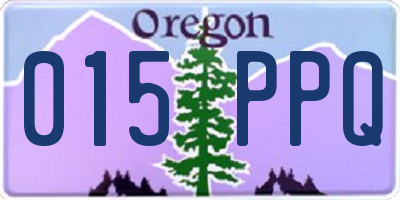 OR license plate 015PPQ