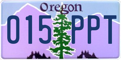 OR license plate 015PPT