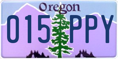 OR license plate 015PPY