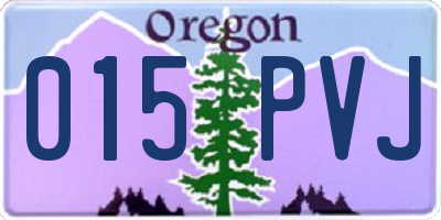 OR license plate 015PVJ