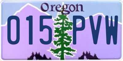 OR license plate 015PVW