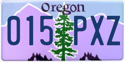 OR license plate 015PXZ