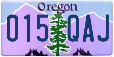 OR license plate 015QAJ