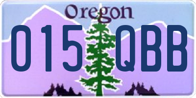 OR license plate 015QBB