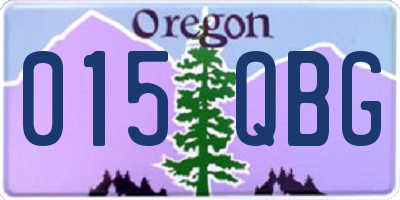 OR license plate 015QBG