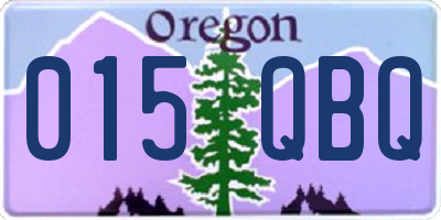 OR license plate 015QBQ