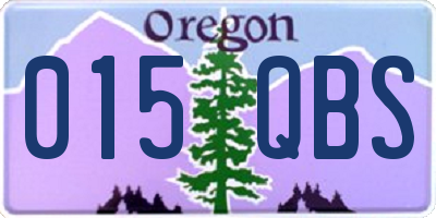 OR license plate 015QBS