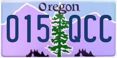 OR license plate 015QCC