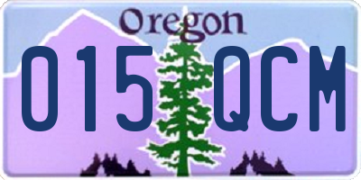 OR license plate 015QCM