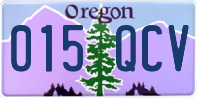 OR license plate 015QCV
