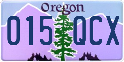 OR license plate 015QCX