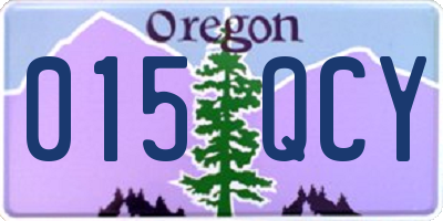 OR license plate 015QCY