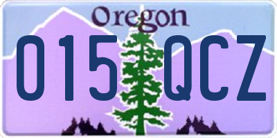 OR license plate 015QCZ
