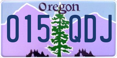 OR license plate 015QDJ