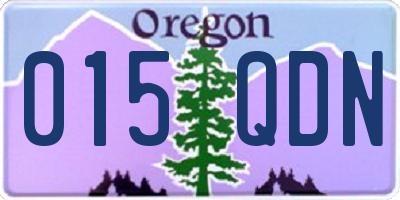 OR license plate 015QDN