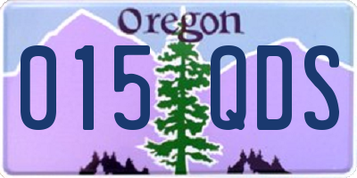 OR license plate 015QDS