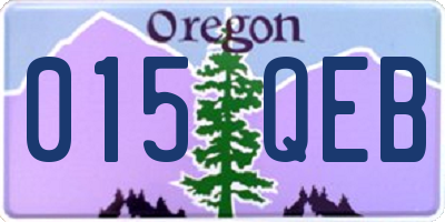OR license plate 015QEB