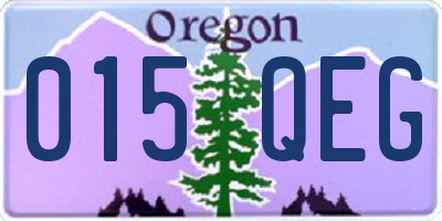 OR license plate 015QEG