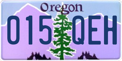 OR license plate 015QEH