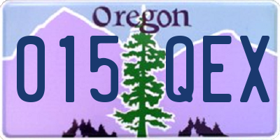 OR license plate 015QEX
