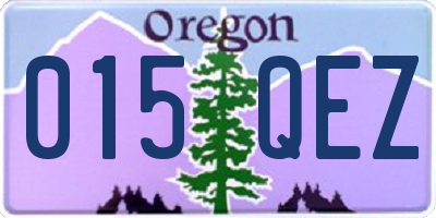 OR license plate 015QEZ