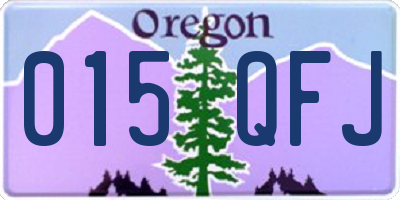 OR license plate 015QFJ
