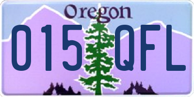 OR license plate 015QFL