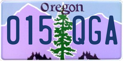OR license plate 015QGA