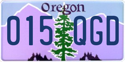 OR license plate 015QGD