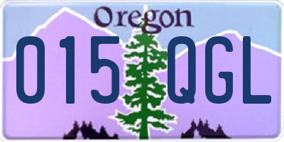 OR license plate 015QGL