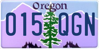 OR license plate 015QGN